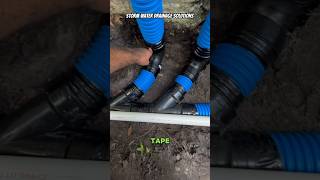 Corrugated Drainage Pipe  Use Tile Tape  Tampa Yard Drainage [upl. by Lodie784]