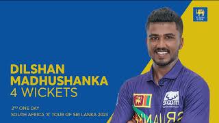 Dilshan Madushankas fourwicket haul stuns South Africa A [upl. by Hawker]