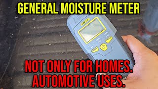 CHECK FOR WATER LEAKS IN YOUR CARS WITH A MOISTURE METER [upl. by Elledoj18]