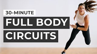 30Minute Full Body CIRCUIT WORKOUT with Dumbbells 🔥 [upl. by Aved]