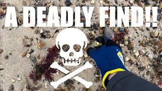 Beach combing uk A DEADLY FIND [upl. by Idisahc353]