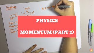 Physics  Momentum Part 2 Explosion Sample Calculations and Formula [upl. by Ynehteb638]