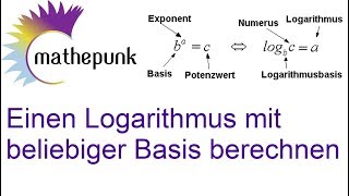 Einen Logarithmus mit beliebiger Basis berechnen [upl. by Ididn]