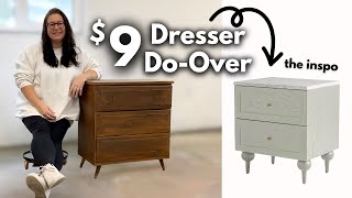 9 Thrift Store Makeover  Anthropologie Inspired Chest with Faux Marble Top [upl. by Cioffred]