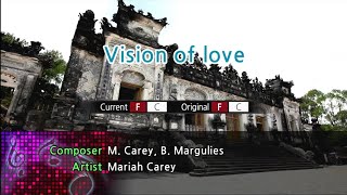 Vision of Love  Mariah Carey Karaoke Version [upl. by Harmony]