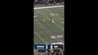 Semaj Morgan 87 YD Punt Return vs Iowa  Michigan Football [upl. by Adriene]