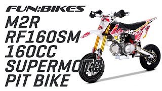 Product Overview M2R Racing RF160SM 160cc 82cm CRF110 Supermoto Pit Bike [upl. by Valda]