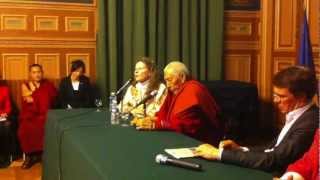 Samdhong Rinpoche in Paris [upl. by Yeliab]