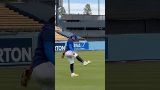 Brusdar Graterol showing off his ball skills 🌴⚾️ LosAngeles Dodgers Baseball ITFDB WorldSeries [upl. by Hiller]