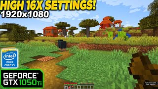 Minecraft GTX 1050 Tİ  1080p High Settings [upl. by Nahbois762]