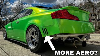 I wanted to CHANGE UP the REAR… So I CUT into the G35’s rear BUMPER [upl. by Neb]