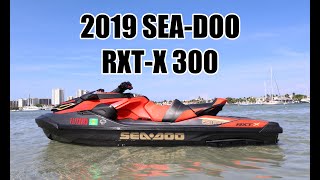 2019 SEADOO RXTX 300 JET SKI REVIEW [upl. by Dinah]