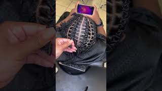 How to secure your stitch braid for Short Locs and Starter Locs……… Hair by luxnlocs [upl. by Isnyl]