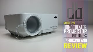 DBPOWER T20 1500 Lumens LED Video Projector Review [upl. by Corena]