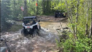 First time taking the Polaris RZR 200 out on the trail…can it make through all the mud [upl. by Artenra304]