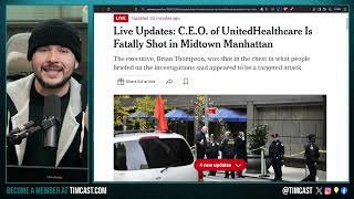 United Health CEO ASSASSINATED Leftists CELEBRATE As Political Tensions Escalate ASSASSIN AT LARGE [upl. by Hawkie736]