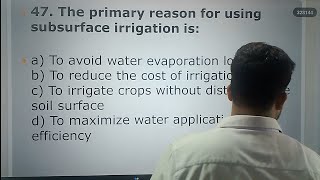 L  9  All MCQs of irrigation engineering  Complete irrigation engineering course [upl. by Ainoet]