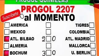 Progol 2207 Resultados al Momento SABADO 16  progol2207  progol2207  progol2208 [upl. by Zobkiw673]