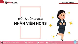 Mô tả công việc NHÂN VIÊN HÀNH CHÍNH NHÂN SỰ [upl. by Diana]