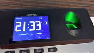 How to setup Sintech Time Attendance biometric system F41 part 01 [upl. by Zoha246]