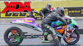 TOP 10 STREET BIKES AND DRAG BIKES MOTORCYCLE DRAG RACING XDA RACING EXCITEMENT AT TOP IHRA TRACK [upl. by Snapp]