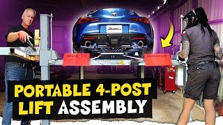 Advantage Portable 4Post Lift StepByStep Assembly Features amp Benefits Plus Tonys pro tips [upl. by Kristen]