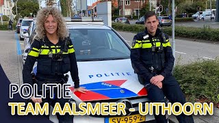 Politie  Team Aalsmeer  Uithoorn  Burenruzie Ongeval ruzie met een knuppel en meer [upl. by Atteloiv]