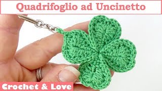 Tutorial Quadrifoglio ad Uncinetto sub English y Español [upl. by Nna]