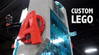 LEGO Avengers Tower with Interior Scenes  Philly Brick Fest 2019 [upl. by Mckee]