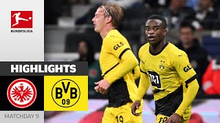 TripleComeback From BVB  Frankfurt  Dortmund 33  Highlights  Matchday 9 – Bundesliga 202324 [upl. by Yrogreg]