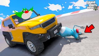 OGGY AND JACK TRIED THE FUNNIEST PARKOUR RACE CHALLENGE GTA 5 Funny Moments [upl. by Takken627]