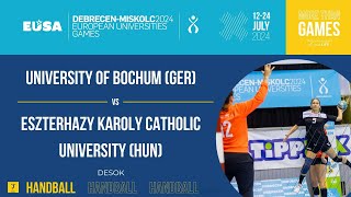 Handball Women  University of Bochum GER  Eszterhazy Karoly Catholic University HUN [upl. by Matteo]