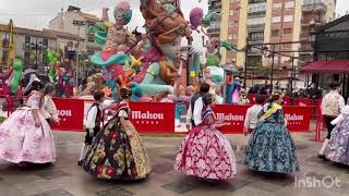 Disfrutando de las Fallas en las calles de Gandia Marzo de 2022 [upl. by Attwood]