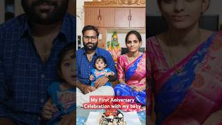 First Aniversary Celebration 🎉celebrationtrending ytshorts yashasin Reddy vlogs telugu [upl. by Paine301]