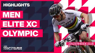 Lenzerheide  Men Elite XCO Highlights  2023 UCI MTB World Cup [upl. by Esorrebma]