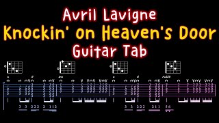 Knockin on Heavens Door Avril Lavigne  Guitar Tab [upl. by Reiter]