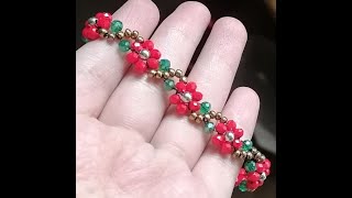 How to make daisy flower bracelet [upl. by Namijneb]