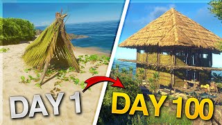 100 Days Alone My Epic Struggle in Stranded Deep [upl. by Akiner975]