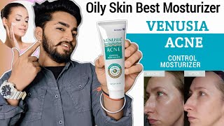 Best Oily Skin Moisturizer  Venusia Acne Control Moisturizer Review [upl. by Lani]