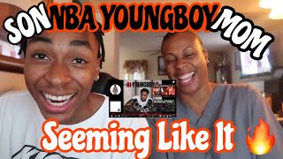 MOM REACTS TO NBA YOUNGBOY SEEMING LIKE IT BEST REACTION [upl. by Tilagram]