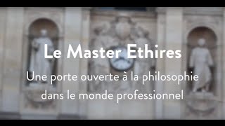 Vidéo de présentation du Master ETHIRES [upl. by Varin]