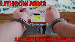 LITHGOW ARMS  SAFLOK MKV HANDCUFFS [upl. by Soisatsana566]