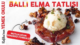 Şekersiz Pratik Elma Tatlısı Tarifi 🍎 Tatlıdan Vazgeçemeyenlere İftarda Hafif Bir Alternatif [upl. by Neoma]