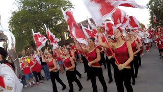 Best Marching Band in the Nation Nebraska Cornhuskers Football Homecomig [upl. by Cutty]