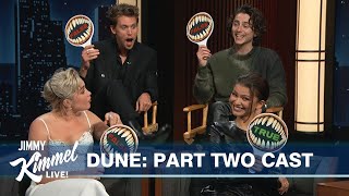 “True or False” with Timothée Chalamet Zendaya Austin Butler amp Florence Pugh [upl. by Dlorej441]