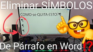 ✍❌ Como QUITAR MARCAS de PÁRRAFO en WORD ELIMINA los SÍMBOLOS RAROS en WORD [upl. by Keely810]