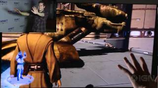 Star Wars Kinect  E3 2011 Combat Off Screen Gameplay [upl. by Orpheus459]