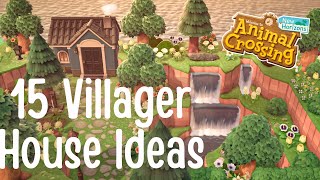 15 Ideas for Your Villager Houses and Neighborhoods  animal crossing new horizons [upl. by Megan]