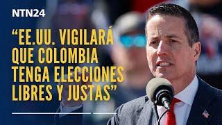 Bernie Moreno advierte que EEUU vigilará que Colombia tenga elecciones libres y justas [upl. by Oicanata405]