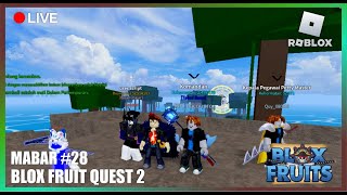 🔴LIVE ROBLOX BLOXFRUITS  QUEST 2 SEA 2  robloxbloxfruit robloxlive [upl. by Ihcelek]